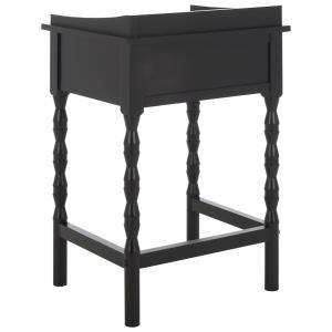 Black Single Drawer Cottage Lucinda Accent Table