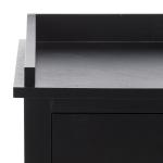 Black Single Drawer Cottage Lucinda Accent Table