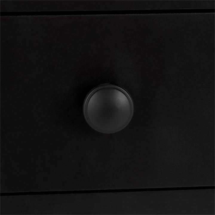 Black Single Drawer Cottage Lucinda Accent Table