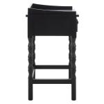 Black Single Drawer Cottage Lucinda Accent Table