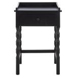 Black Single Drawer Cottage Lucinda Accent Table
