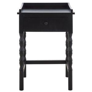 Black Single Drawer Cottage Lucinda Accent Table