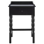 Black Single Drawer Cottage Lucinda Accent Table
