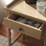 Brown Single Drawer Cottage Lucinda Accent Table