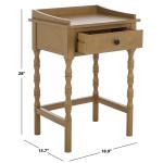 Brown Single Drawer Cottage Lucinda Accent Table