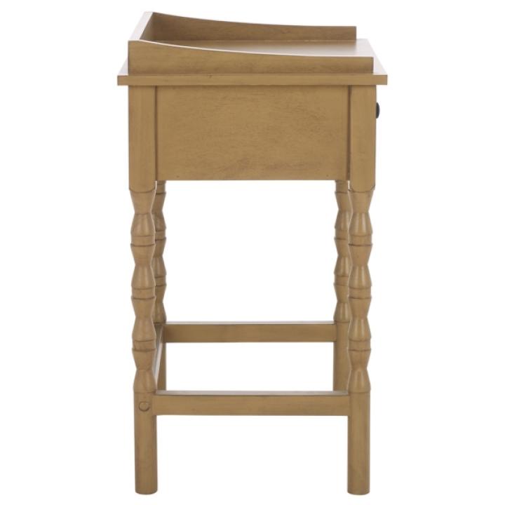 Brown Single Drawer Cottage Lucinda Accent Table