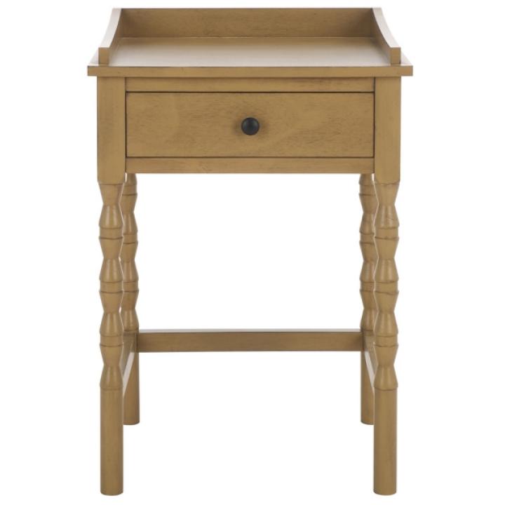 Brown Single Drawer Cottage Lucinda Accent Table