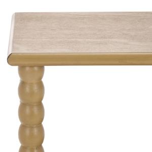 Brown Wood Minerva Accent Table