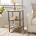 Brown Wood Minerva Accent Table