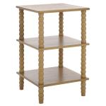 Brown Wood Minerva Accent Table