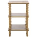 Brown Wood Minerva Accent Table