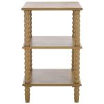 Brown Wood Minerva Accent Table