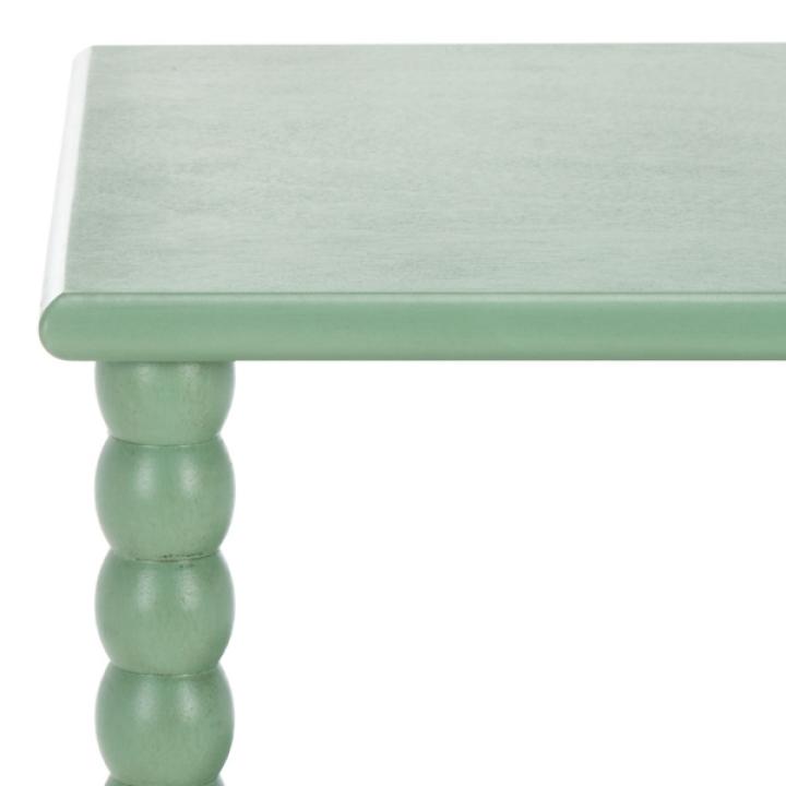 Green Wood Minerva Accent Table