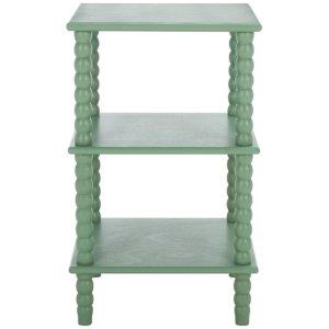 Green Wood Minerva Accent Table