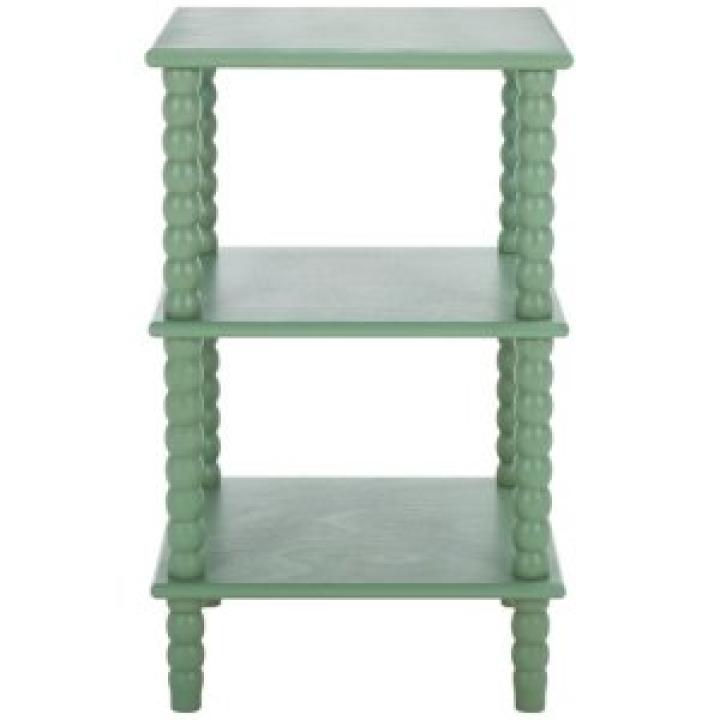 Green Wood Minerva Accent Table