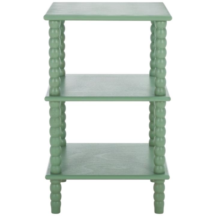 Green Wood Minerva Accent Table