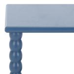 Minerva Blue Wood Spindle 3-Tier Accent Table
