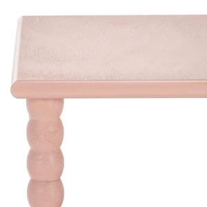 Pink Wood Minerva Accent Table