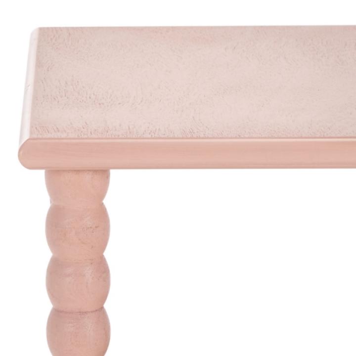 Pink Wood Minerva Accent Table