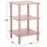 Pink Wood Minerva Accent Table