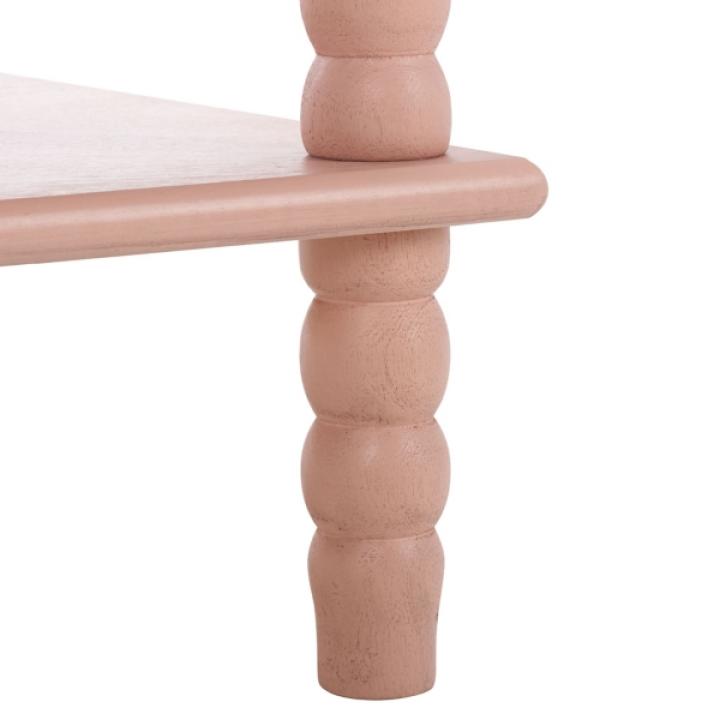 Pink Wood Minerva Accent Table