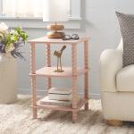 Pink Wood Minerva Accent Table