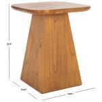 Brown Bayur Wood Jean Accent Table