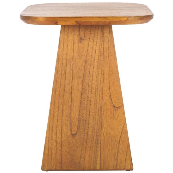 Brown Bayur Wood Jean Accent Table