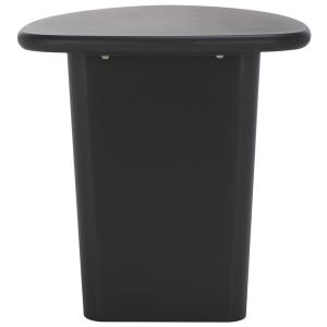 Black Asymmetrical Genevieve Accent Table