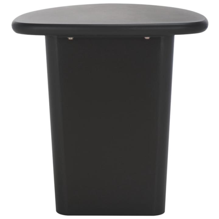 Black Asymmetrical Genevieve Accent Table