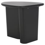 Black Asymmetrical Genevieve Accent Table
