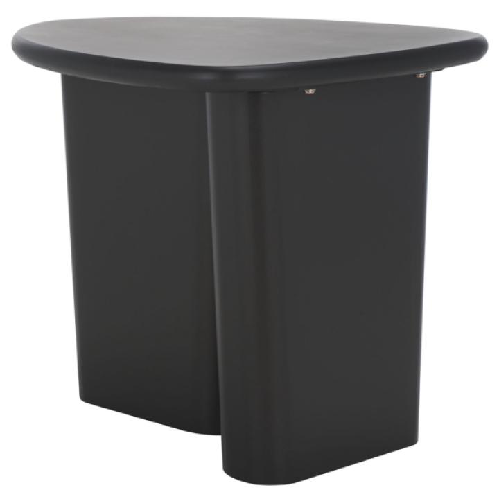 Black Asymmetrical Genevieve Accent Table