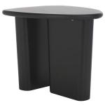 Black Asymmetrical Genevieve Accent Table