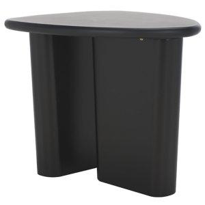 Black Asymmetrical Genevieve Accent Table
