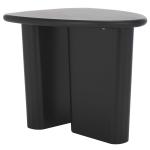 Black Asymmetrical Genevieve Accent Table