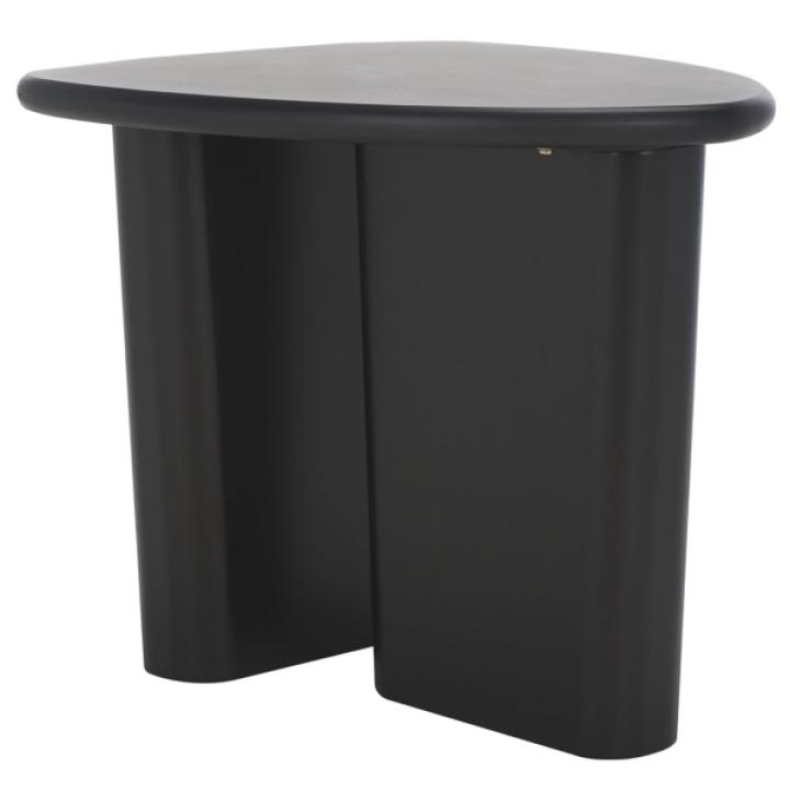 Black Asymmetrical Genevieve Accent Table