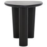Black Asymmetrical Genevieve Accent Table