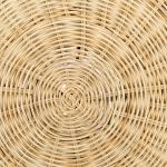Natural Rattan Woven Coastal Accent Table