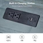 Erica Distressed Blue Wood Spindle End Table