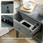 Blue 2-Drawer Augustus Nightstand