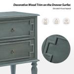 Blue 2-Drawer Augustus Nightstand