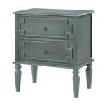 Blue 2-Drawer Augustus Nightstand