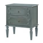 Blue 2-Drawer Augustus Nightstand