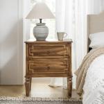 Walnut 2-Drawer Augustus Nightstand
