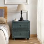 Blue 2-Drawer Nicola Nightstand