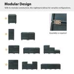 Blue 2-Drawer Nicola Nightstand