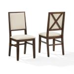 Cream Upholstered Joanna Dining Chairs, Set of 2