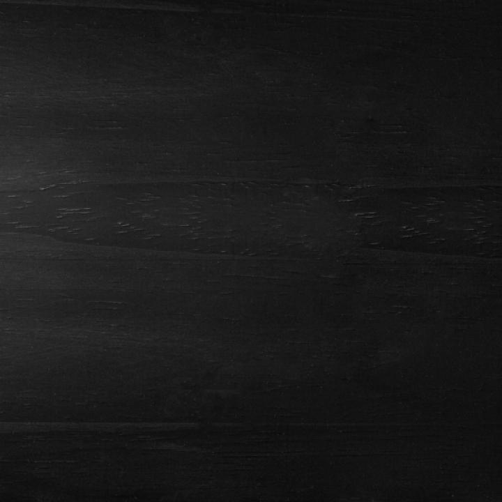 Black Wood Reeded Storage Nightstand