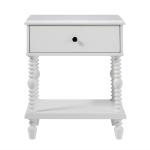White Spindle Vivienne Nightstand