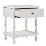 White Spindle Vivienne Nightstand